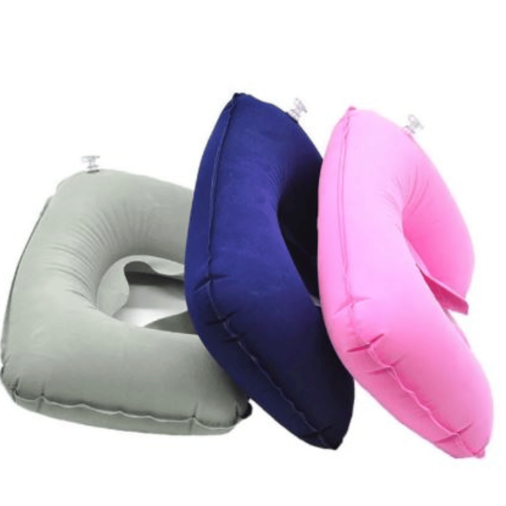 Portable U-Shape Inflatable Travel Pillow U Shape Car Head Rest Air Cushion