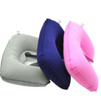 Portable U-Shape Inflatable Travel Pillow U Shape Car Head Rest Air Cushion