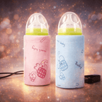 Portable USB Feeder Warmer Pouch | 42°C Constant Heating | Easy‑to‑Carry | Random Design