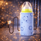 Portable USB Feeder Warmer Pouch | 42°C Constant Heating | Easy‑to‑Carry | Random Design