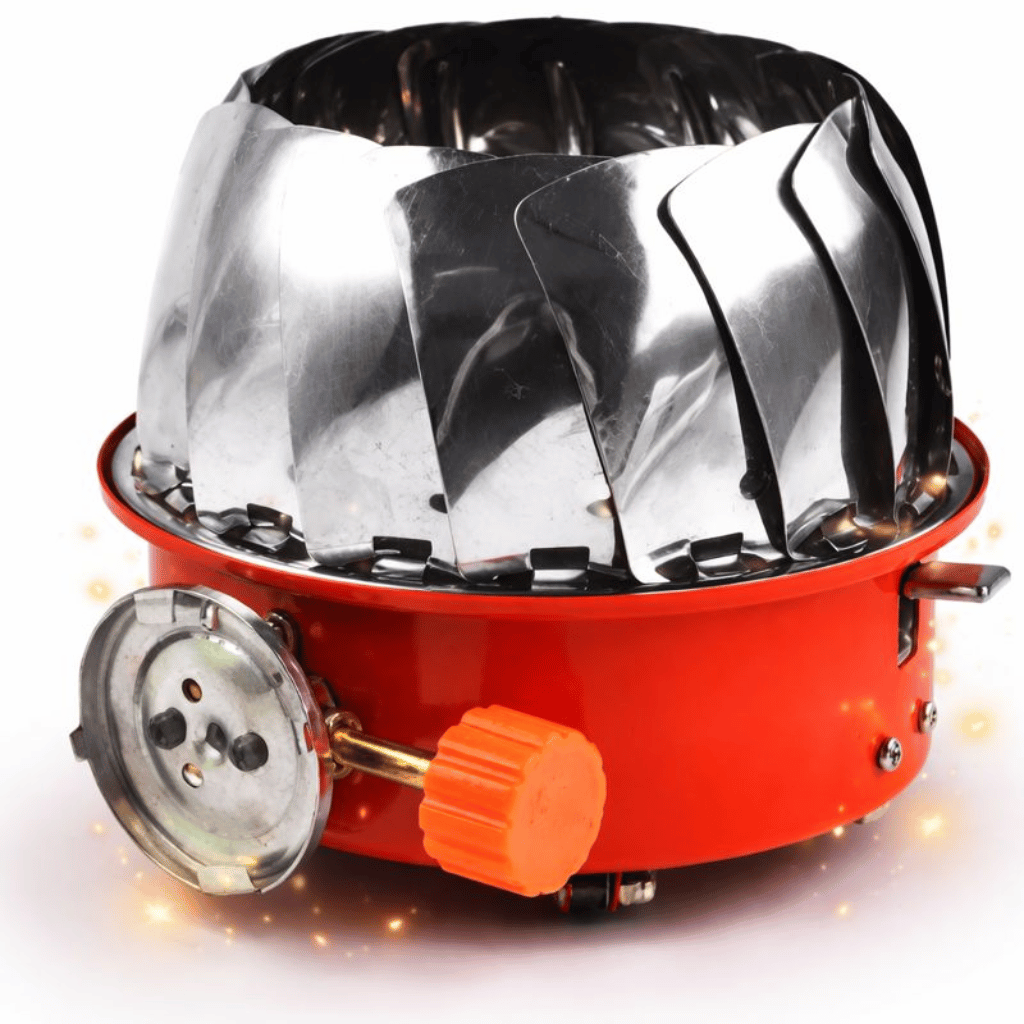 Portable Windproof Camping Stove (Without Gas Bottle) | Stainless Steel Outdoor Stove