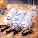 Portable USB Feeder Warmer Pouch | 42°C Constant Heating | Easy‑to‑Carry | Random Design