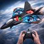 Premium RC Fighter Jet Plane – 2.4G Remote Control Foam Airplane Kids Toy with Lights