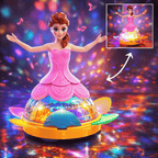 Princess Dancing Doll Toy with 3D Lights