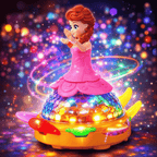 Princess Dancing Doll Toy with 3D Lights