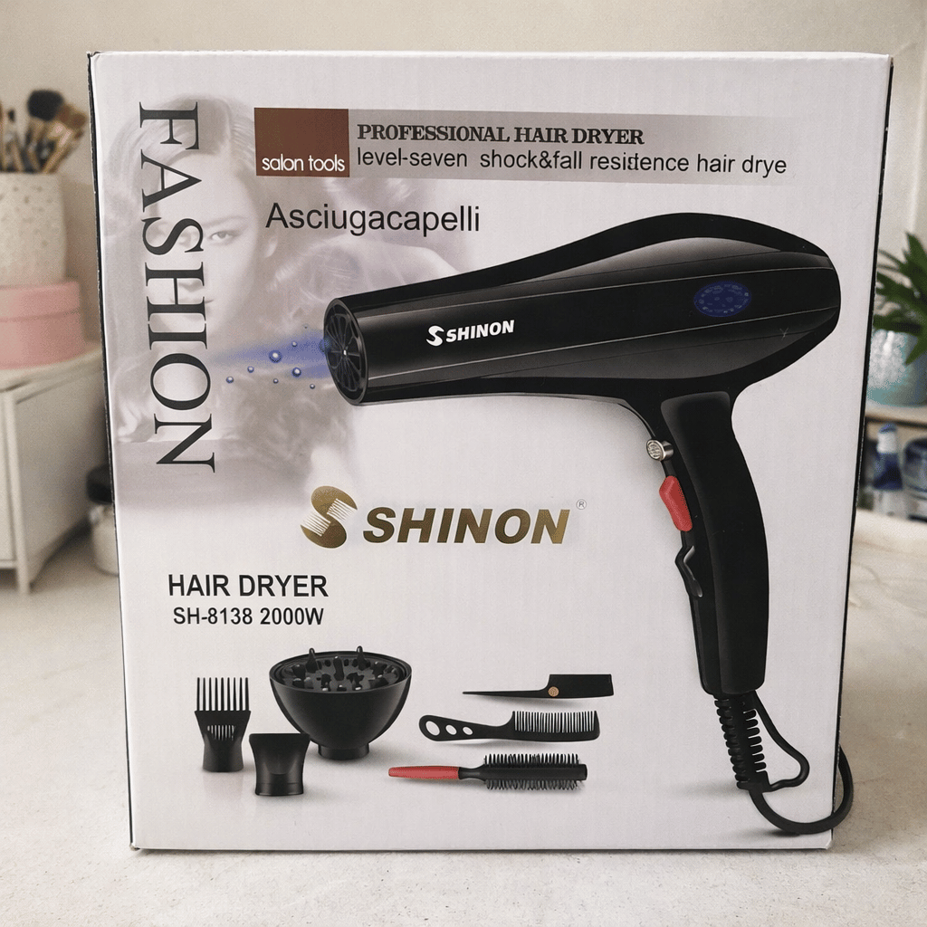 Professional Blow Hair Dryer With Complete Accessories