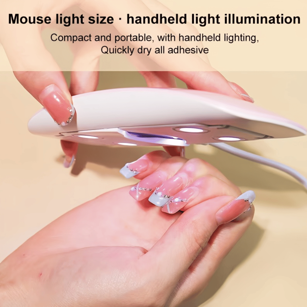 Professional Nail Dryer 6W UV Lamp for Nail Art - LED Gel Curing Machine with USB