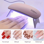 Professional Nail Dryer 6W UV Lamp for Nail Art - LED Gel Curing Machine with USB