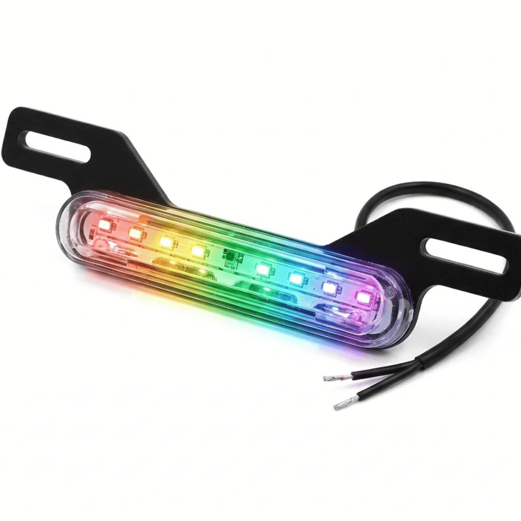 RGB Motorcycle License Plate Light Bar (12V)