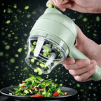 Rechargeable 4 In 1 Electric Vegetable Cutter With Multi Function Slicer Chopper