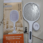 Rechargeable Mosquito Racket With Stand (Random Color)