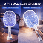 Rechargeable Mosquito Racket With Stand (Random Color)