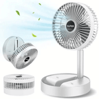 Rechargeable Portable Telescopic Folding Table Fan (Random Color)