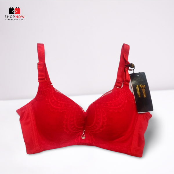 Red Double Padded Bra