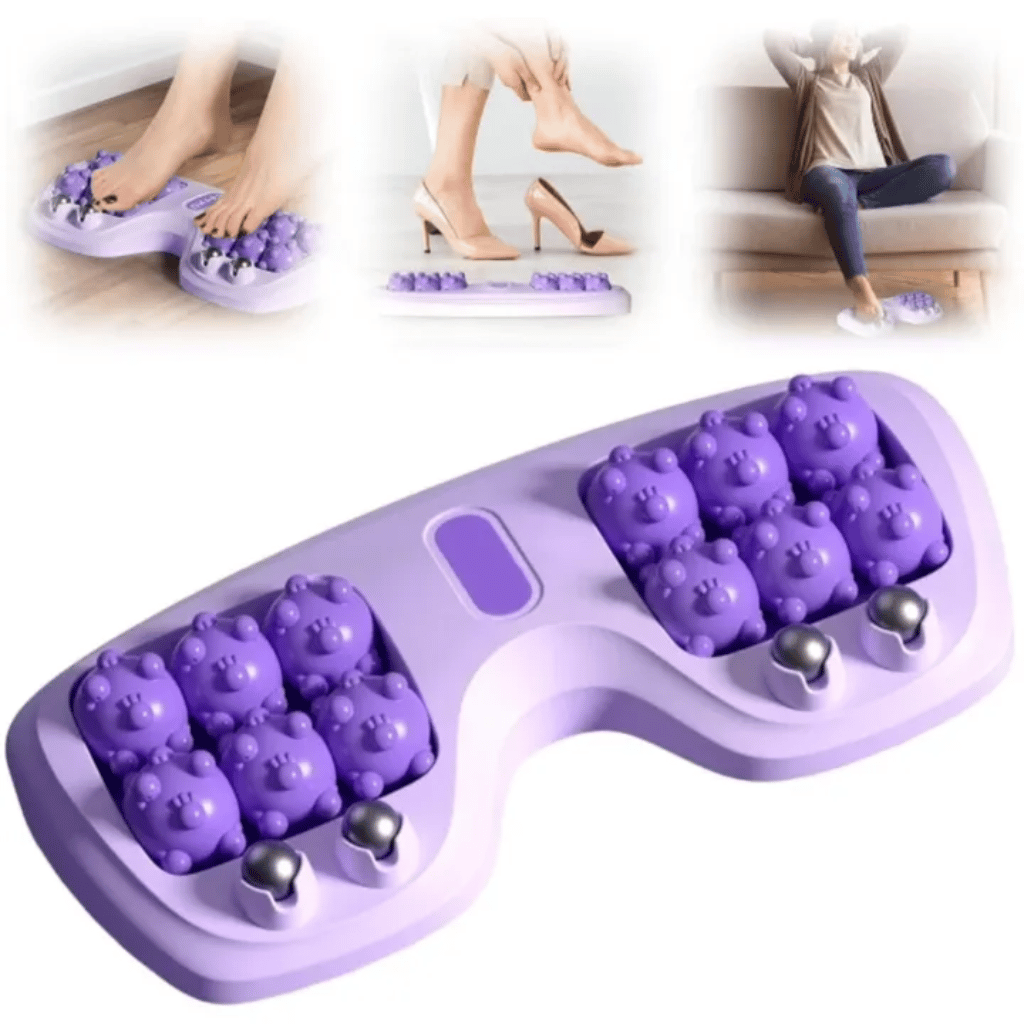 Roller Manual Foot Massager – Body Stress Buster Point Device for Foot & Leg Pain Relief (Random Color)