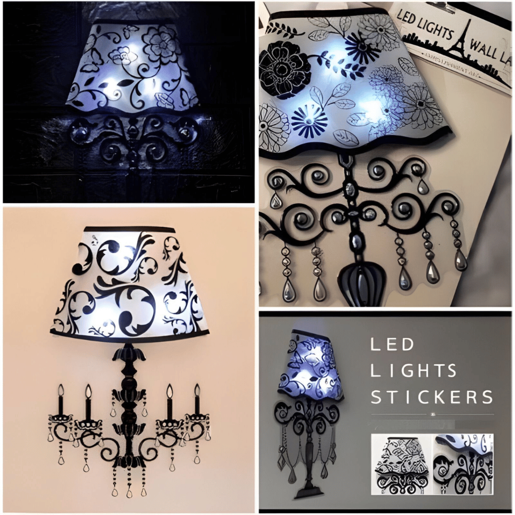 Self Adhesive LED Wall Lamp Mix (Random Designs)