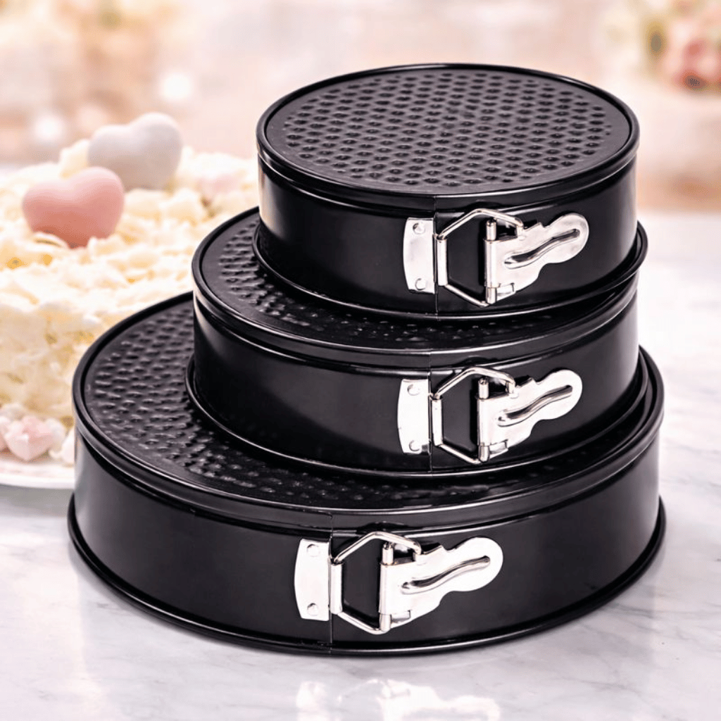 Set of 3 Nonstick Round Shape Cake Mould Cake Pan for Baking