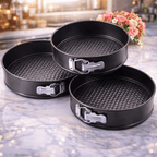 Set of 3 Nonstick Round Shape Cake Mould Cake Pan for Baking