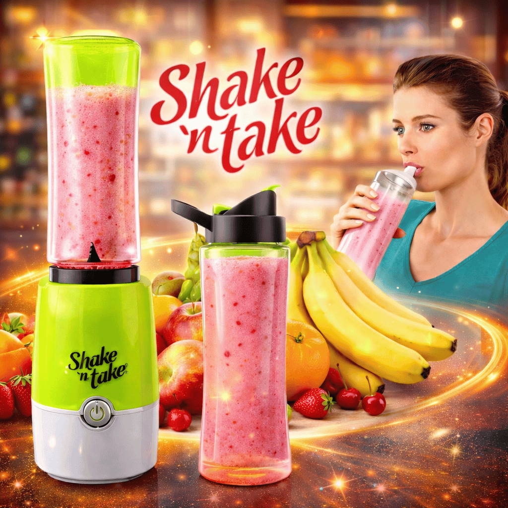 Shake N Take Electric Bottle (1 Bottles Inside ) Random Color