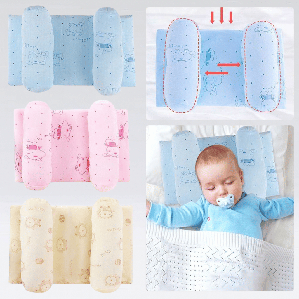 Soft Head Shaping Newborn Pillow Baby Head Shaping For Adjustable ( Random Color & Design )