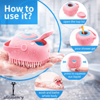 Silicone Bath Body Brush | Exfoliating Scrub with Soap Dispenser