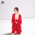 Silk Bridal Sleepwear Padded