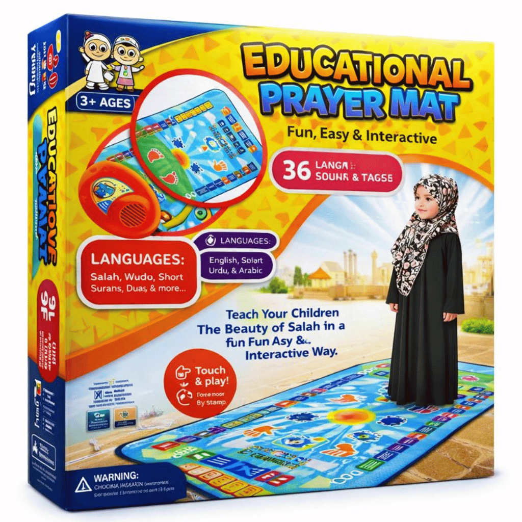 Smart Interactive Kids Prayer Mat | Now with Salah Translation | A beautiful Ramadan Gift