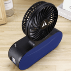 Solar Fan Bluetooth Speaker Wireless Outdoor Portable With Blowing Flashlight