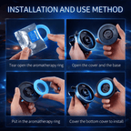 Solar Powered Speech Rocket Car Air Freshener – Rotating Solar Fragrance Diffuser