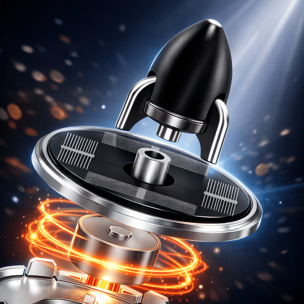 Solar Powered Speech Rocket Car Air Freshener – Rotating Solar Fragrance Diffuser