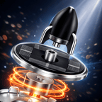 Solar Powered Speech Rocket Car Air Freshener – Rotating Solar Fragrance Diffuser