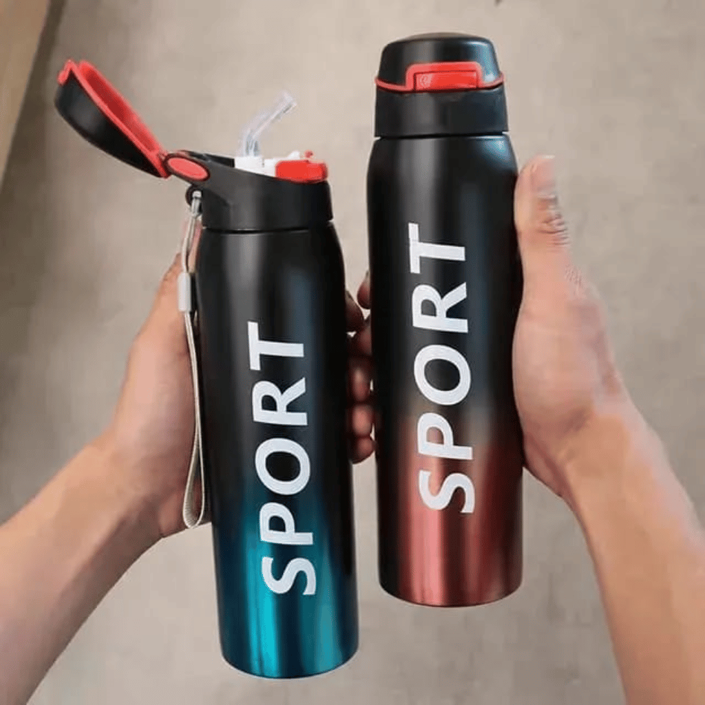 Stainless Steel Double Wall Vacuum Flask | 500 ml Sports Water Bottle