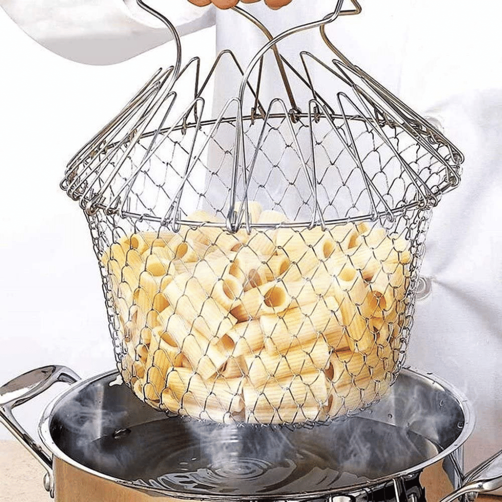 Stainless Steel Multi Functional Foldable Chef Basket
