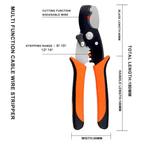 Stainless Steel Wire Cutter Cable Stripper Plier (Random Color)