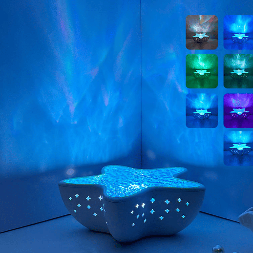 Star Fish Lamp LED Night Light USB Projector