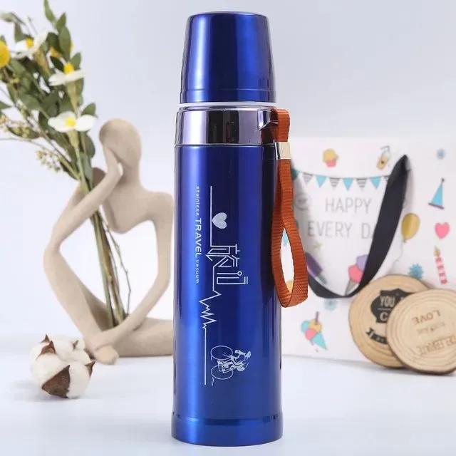 Hot N Cool Sports Vacuum Steel Water Bottle For School Kids (750ML)
