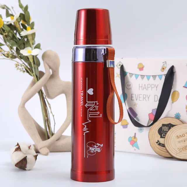 Hot N Cool Sports Vacuum Steel Water Bottle For School Kids (750ML)