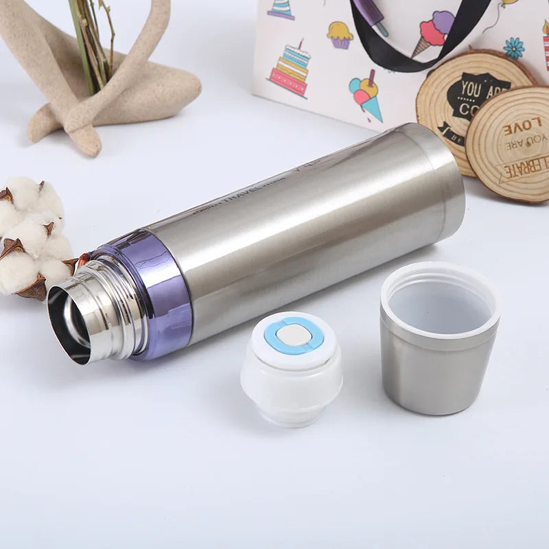 Hot N Cool Sports Vacuum Steel Water Bottle For School Kids (750ML)