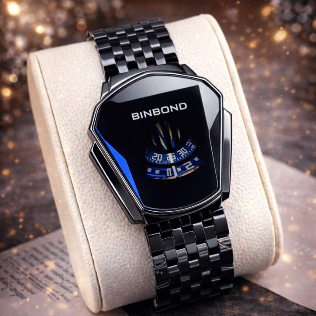 Stylish Mens Quartz Watch With Chain Strap Elegant