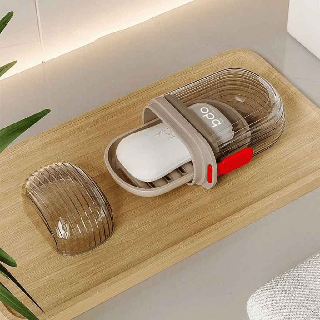 Travel Soap Dish With Drain Water Case Storage Box