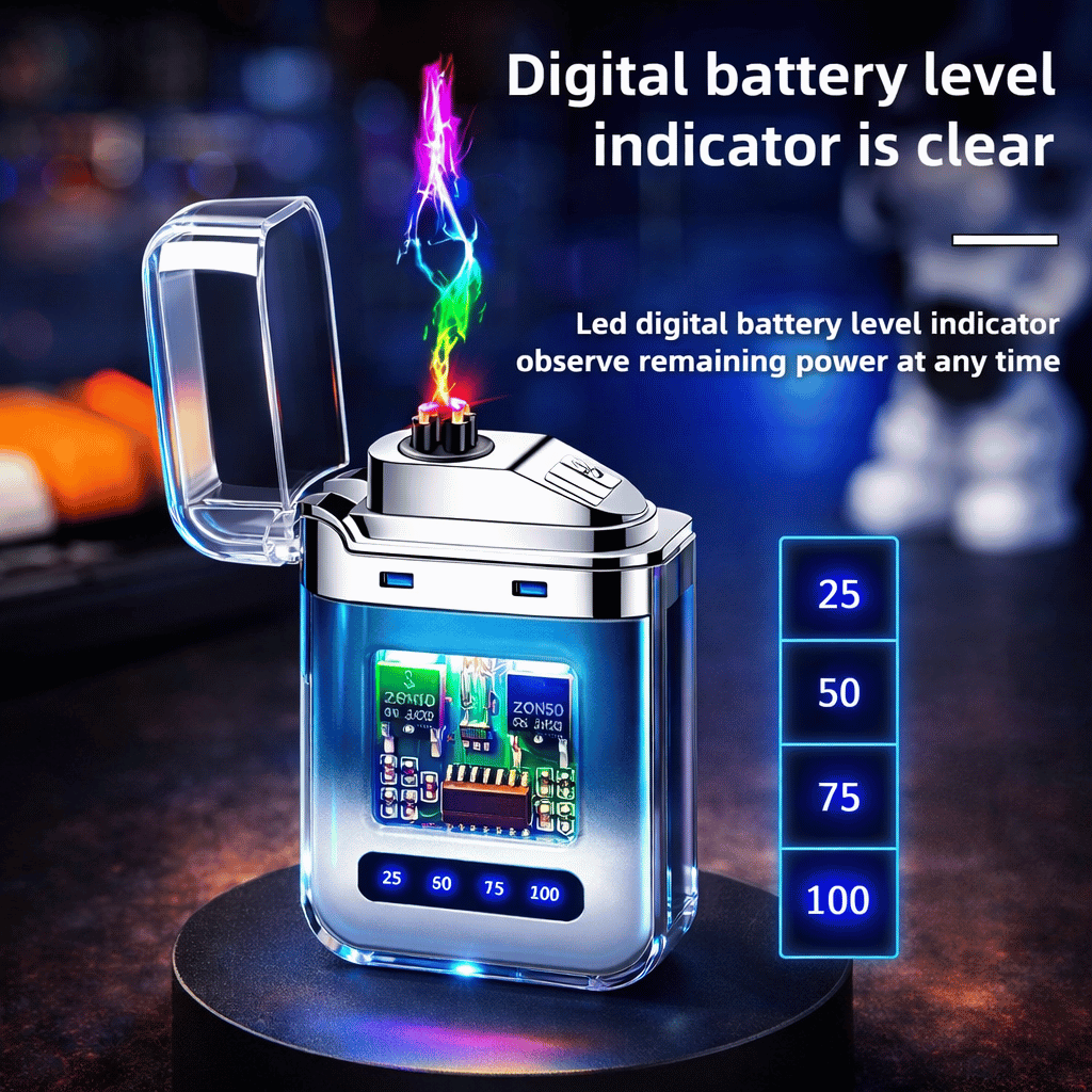 USB Rechargeable Double Arc Electric Lighter ( Random Color )