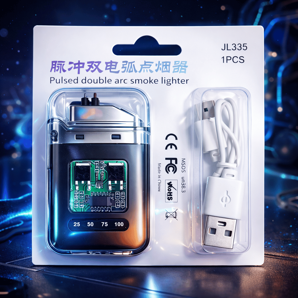 USB Rechargeable Double Arc Electric Lighter ( Random Color )