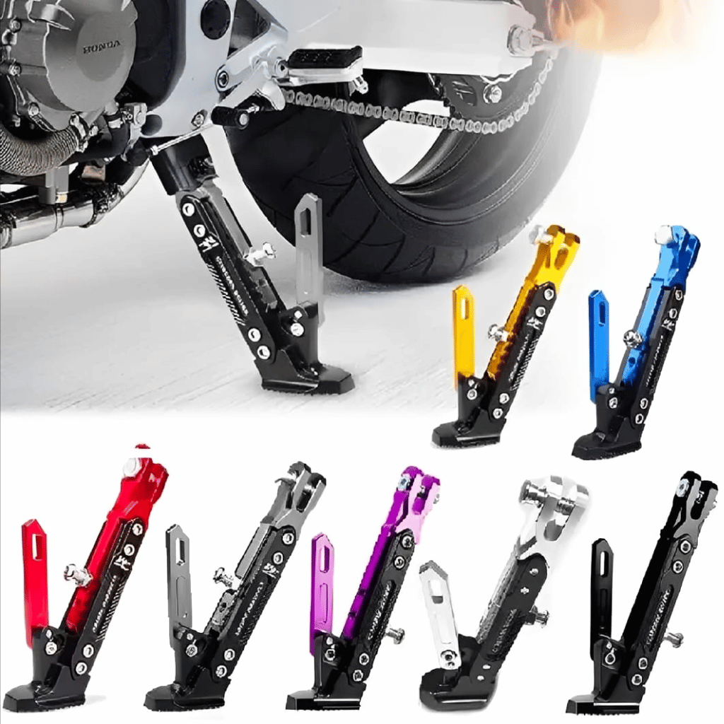 Universal Adjustable Aluminum Motorcycle Kickstand CNC Side Stand