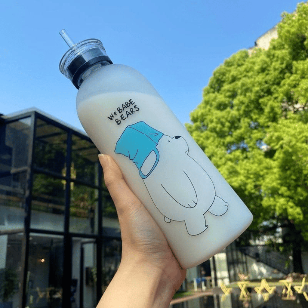We Bear Panda Water Bottle 1000ml (Random Design)