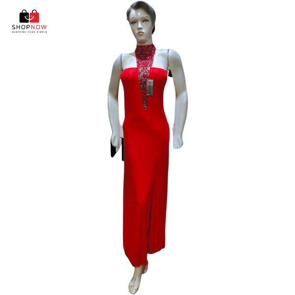 Western China Silk Fancy Party Dress