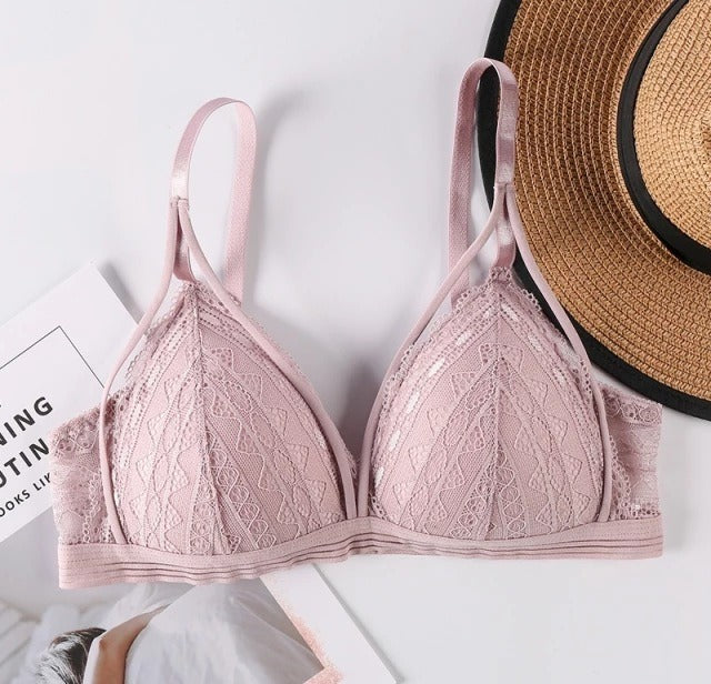 French Style Bralette Deep V Lace Bra