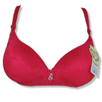 Soft Double Padded Embossed Silk Bra