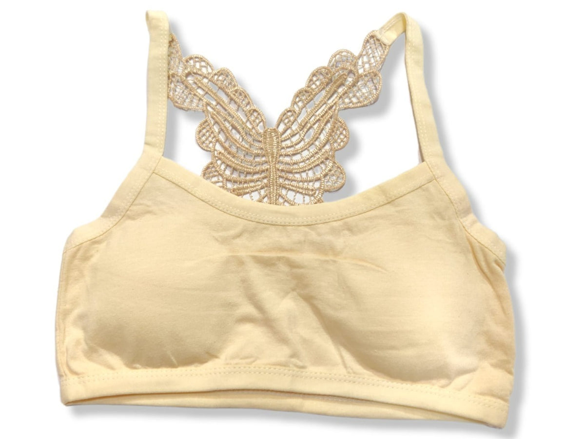 Front Open Padded Butterfly Back Bra