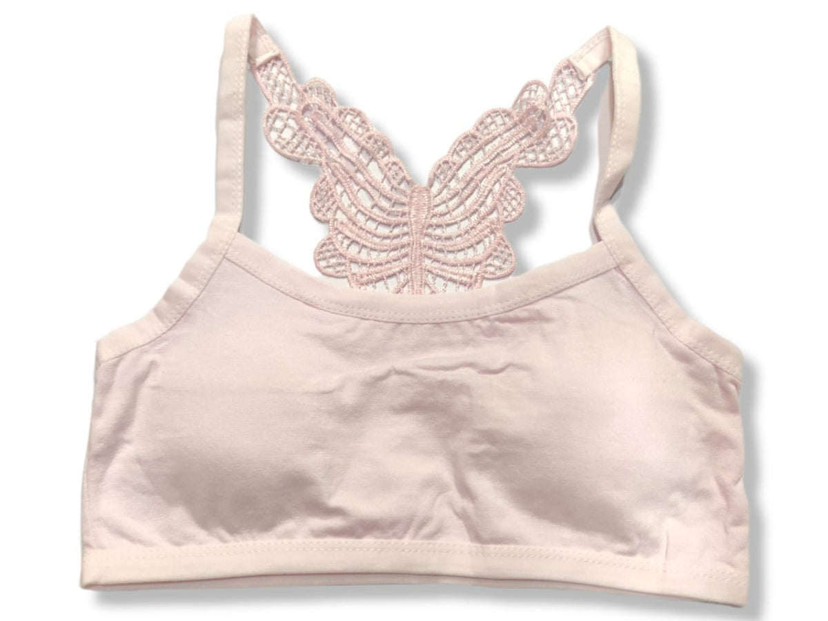 Front Open Padded Butterfly Back Bra