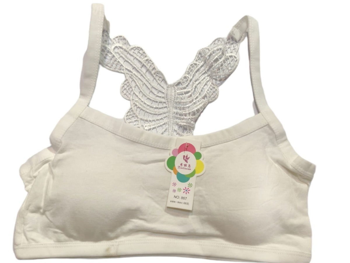 Front Open Padded Butterfly Back Bra